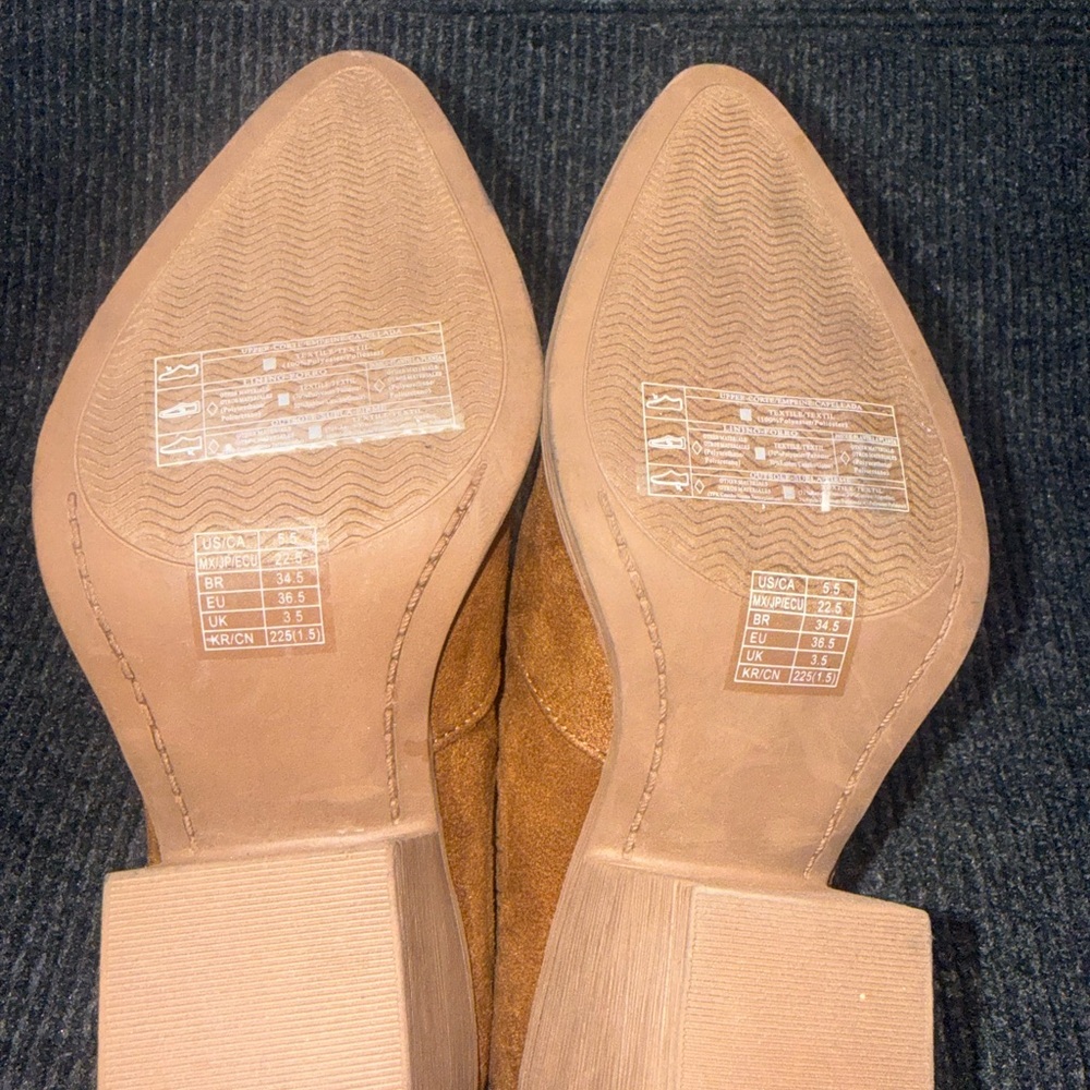 Forever 21 Brown Suede Ankle Booties - Picture 6 of 7